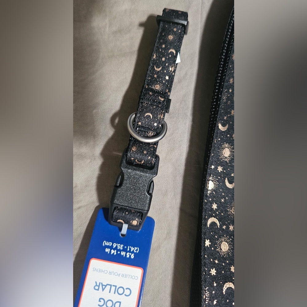 Top Paw Celestial Dog Collar (S) and Matching Leash - Picture 3 of 7